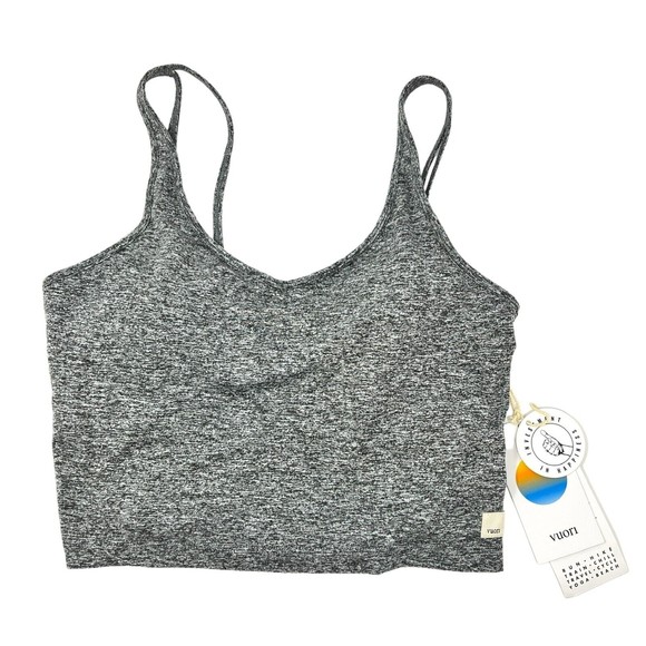 Vuori Other - NWT Vuori Women's Halo Performance Crop Heather Grey Sports Bra Sz. M